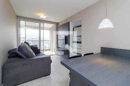 Sala de apartamento à venda com 1 quarto, 47m² em Brooklin, São Paulo