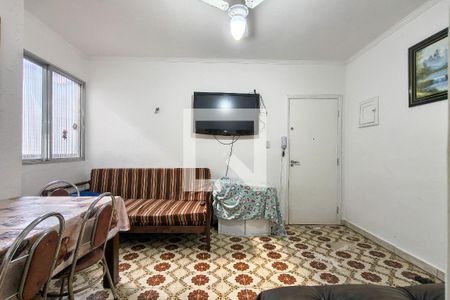 Sala de apartamento para alugar com 1 quarto, 54m² em Canto do Forte, Praia Grande