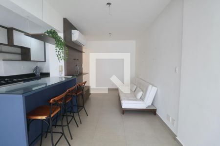 Sala de apartamento para alugar com 2 quartos, 72m² em Parque Enseada, Guarujá