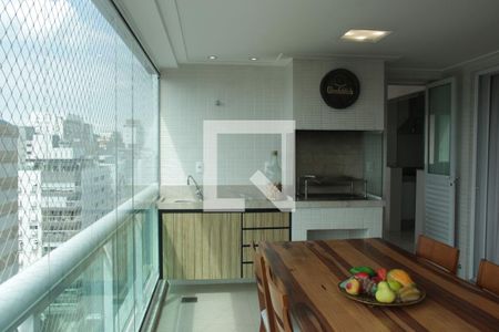 Varanda da Sala de apartamento para alugar com 3 quartos, 150m² em Aparecida, Santos