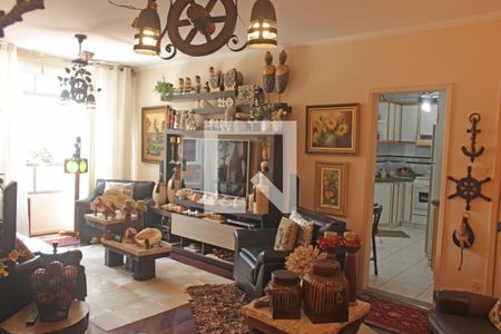 Sala de apartamento para alugar com 3 quartos, 150m² em Gonzaga, Santos