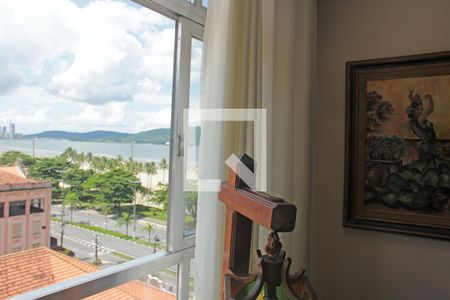 Sala de apartamento para alugar com 3 quartos, 150m² em Gonzaga, Santos