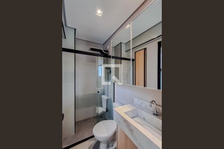 Banheiro de kitnet/studio à venda com 1 quarto, 27m² em Vila Mariana, São Paulo