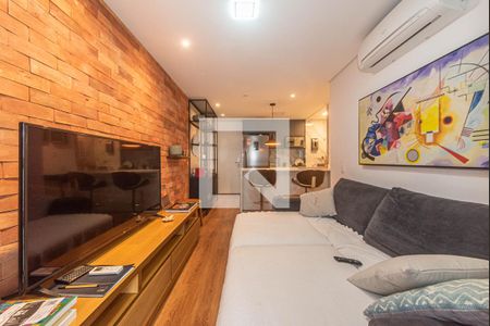Sala de apartamento para alugar com 2 quartos, 65m² em Cidade Monções, São Paulo