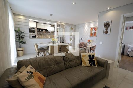 Sala e Sala de Jantar de apartamento à venda com 2 quartos, 92m² em Jardim, Santo André