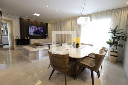Sala e Sala de Jantar de apartamento à venda com 2 quartos, 92m² em Jardim, Santo André