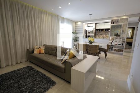 Sala e Sala de Jantar de apartamento à venda com 2 quartos, 92m² em Jardim, Santo André
