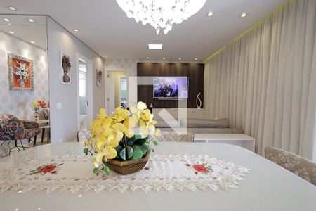 Sala e Sala de Jantar de apartamento à venda com 2 quartos, 92m² em Jardim, Santo André