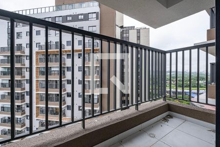 Sala/Cozinha - Varanda de apartamento à venda com 1 quarto, 27m² em Pinheiros, São Paulo