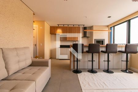 Sala/Cozinha de apartamento para alugar com 2 quartos, 56m² em Bacacheri, Curitiba