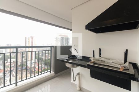 Varanda Gourmet  de apartamento à venda com 3 quartos, 120m² em Vila Zilda, São Paulo