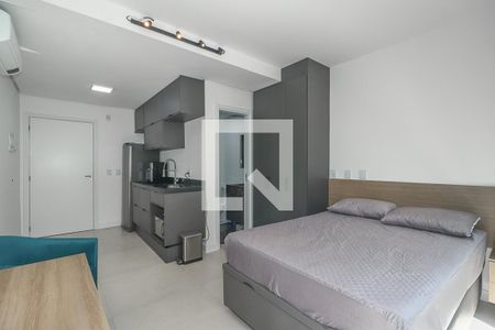 Sala / Quarto / Cozinha de apartamento para alugar com 1 quarto, 34m² em Independência, Porto Alegre