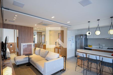 Sala de apartamento para alugar com 2 quartos, 67m² em Chácara Klabin, São Paulo