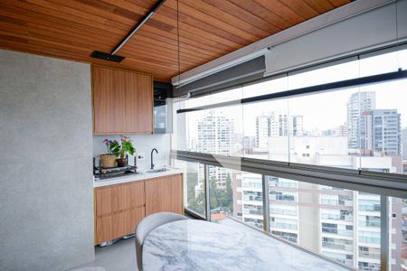Varanda Gourmet  de apartamento para alugar com 2 quartos, 67m² em Chácara Klabin, São Paulo