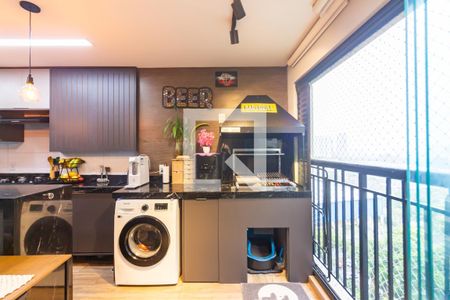 Varanda gourmet de apartamento à venda com 2 quartos, 62m² em Continental, Osasco