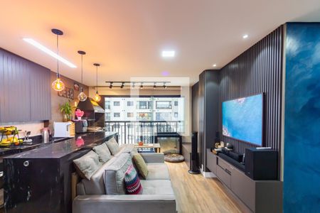 Sala  de apartamento à venda com 2 quartos, 62m² em Continental, Osasco