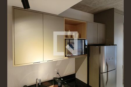 Estúdio - Cozinha de kitnet/studio para alugar com 1 quarto, 22m² em Cerqueira César, São Paulo