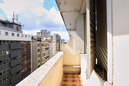 Varanda do Quarto de apartamento à venda com 2 quartos, 92m² em Centro, Belo Horizonte