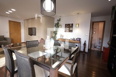 Sala e Sala de Jantar de apartamento à venda com 3 quartos, 136m² em Jardim, Santo André