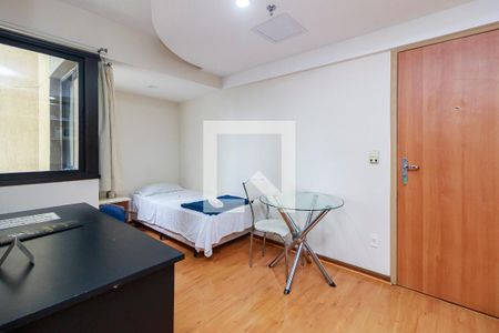 Sala de apartamento à venda com 1 quarto, 34m² em Brooklin, São Paulo