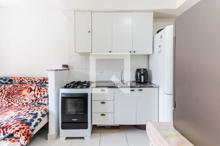 Cozinha e Área de Serviço de apartamento à venda com 1 quarto, 32m² em Ferreira, São Paulo