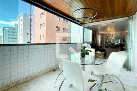 Varanda da Sala de apartamento à venda com 4 quartos, 165m² em Buritis, Belo Horizonte