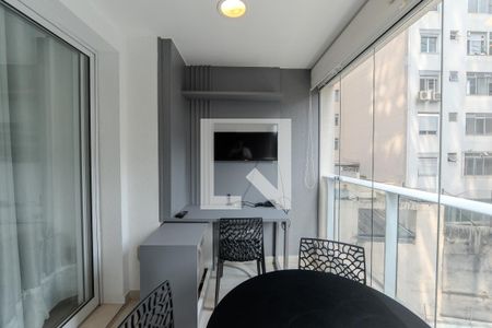 Varanda do Quarto de kitnet/studio para alugar com 1 quarto, 35m² em Consolação, São Paulo