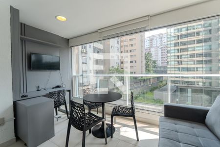 Varanda do Quarto de kitnet/studio para alugar com 1 quarto, 35m² em Consolação, São Paulo