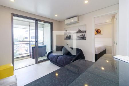 Sala de apartamento para alugar com 1 quarto, 36m² em Cidade Monções, São Paulo