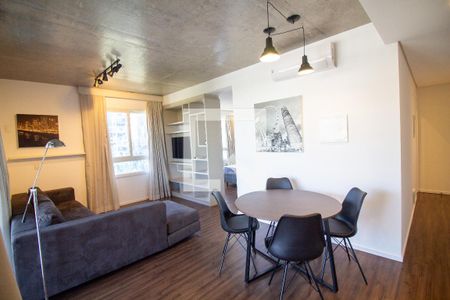 Sala de apartamento para alugar com 1 quarto, 63m² em Cidade Monções, São Paulo