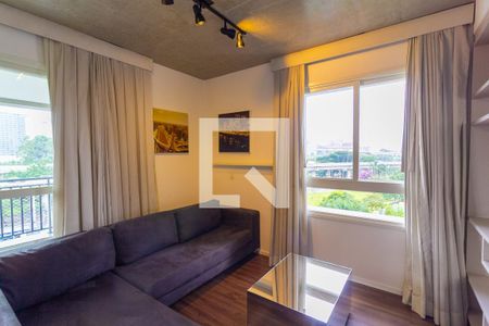 Sala de apartamento para alugar com 1 quarto, 63m² em Cidade Monções, São Paulo