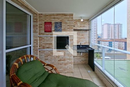 Sacada  de apartamento para alugar com 2 quartos, 70m² em Nova Mirim, Praia Grande