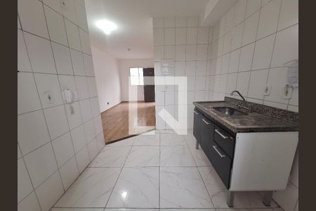 Sala/Cozinha de apartamento para alugar com 2 quartos, 48m² em Jardim Casa Branca, Suzano