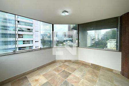 Varanda da Sala de apartamento à venda com 5 quartos, 382m² em Santo Agostinho, Belo Horizonte