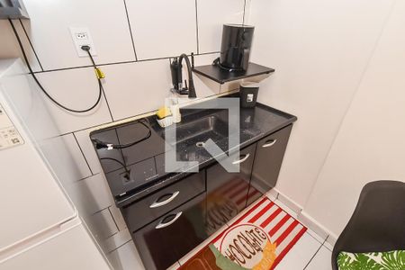Sala/cozinha de apartamento para alugar com 1 quarto, 35m² em Liberdade, São Paulo