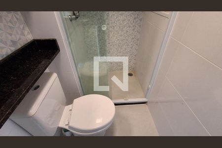 Banheiro  de kitnet/studio para alugar com 1 quarto, 36m² em Vila Angelina, São Bernardo do Campo