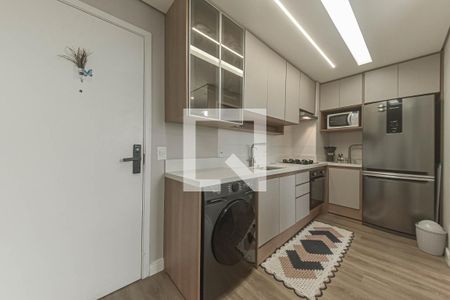 Cozinha de apartamento à venda com 2 quartos, 37m² em Santo Amaro, São Paulo