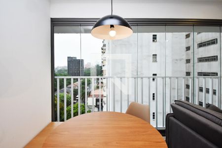 Sala de jantar de kitnet/studio para alugar com 1 quarto, 44m² em Pinheiros, São Paulo