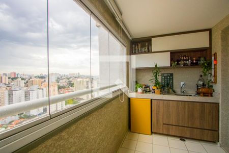 Varanda da sala de apartamento à venda com 2 quartos, 65m² em Vila Gilda, Santo André