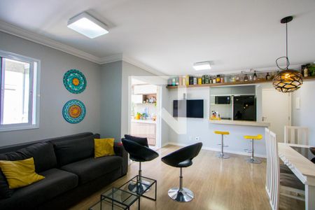 Sala de apartamento à venda com 2 quartos, 65m² em Vila Gilda, Santo André