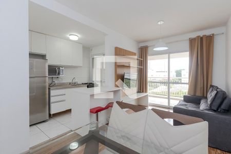 Sala de apartamento à venda com 1 quarto, 49m² em Vila Cordeiro, São Paulo