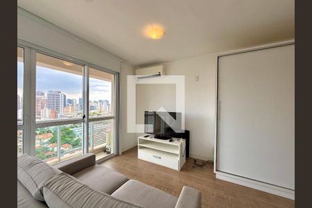 Sala  de apartamento para alugar com 1 quarto, 51m² em Brooklin, São Paulo