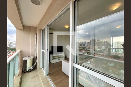 Sacada  de apartamento para alugar com 1 quarto, 51m² em Brooklin, São Paulo