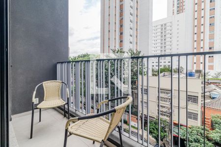 Varanda de kitnet/studio à venda com 1 quarto, 26m² em Cerqueira César, São Paulo