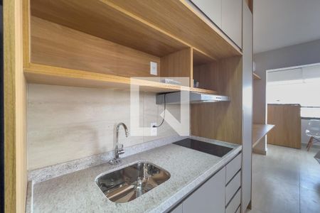 Cozinha de kitnet/studio para alugar com 1 quarto, 27m² em Vila Mariana, São Paulo