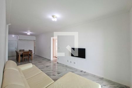 Sala de apartamento para alugar com 3 quartos, 104m² em Guilhermina, Praia Grande