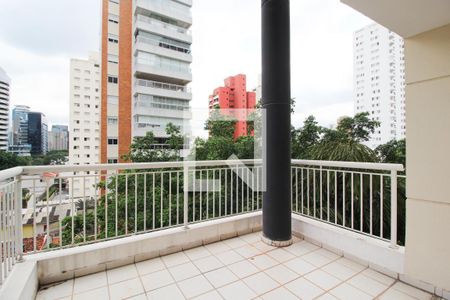 Varanda de apartamento à venda com 1 quarto, 77m² em Vila Nova Conceição, São Paulo