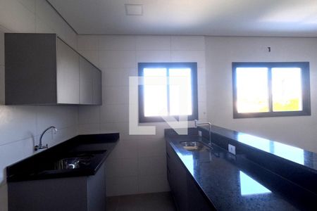 Cozinha Americana de apartamento para alugar com 1 quarto, 33m² em Macuco, Santos