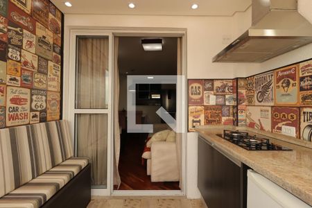 Varanda Gourmet de apartamento à venda com 2 quartos, 52m² em Vila Humaita, Santo André