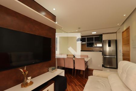 Sala de apartamento à venda com 2 quartos, 52m² em Vila Humaita, Santo André